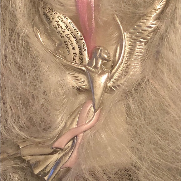 NWT Serenity Courage Breast Cancer Ornament - Picture 2 of 6